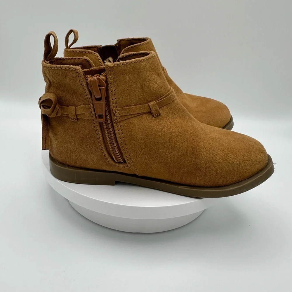 OLD NAVY Vegan Suede Toddler Boots, Size 8